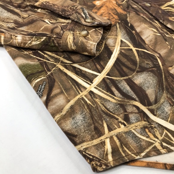 Wells Creek Adult Camo Flannel Shirt Mens Large - Picture 8 of 13